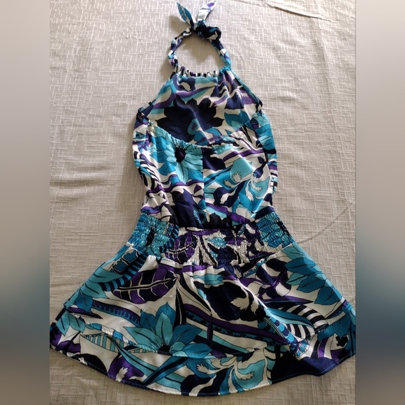 Sportstaff Woman Vintage Dress Open Back Floral Size S - Picture 4 of 10